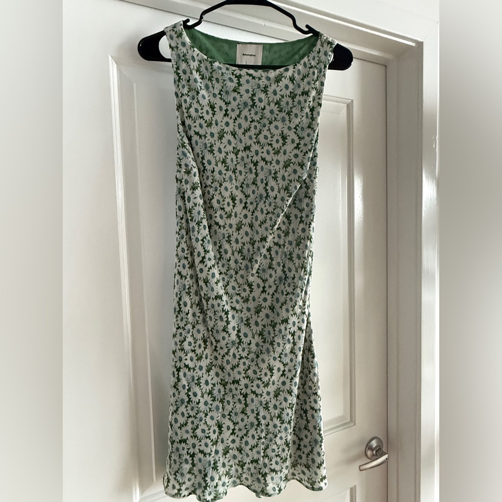 Reformation Dale Dress Green - Size M - Picture 3 of 5